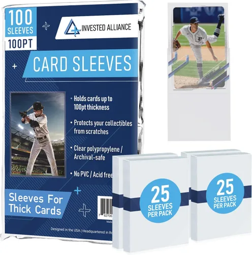 Vista 13 de Premium Penny Sleeves for Trading Cards Soft Trading Card Sleeves for Baseball Cards, Ultra Clear Plastic Pro Sports Card Sleeve, Football, MTG