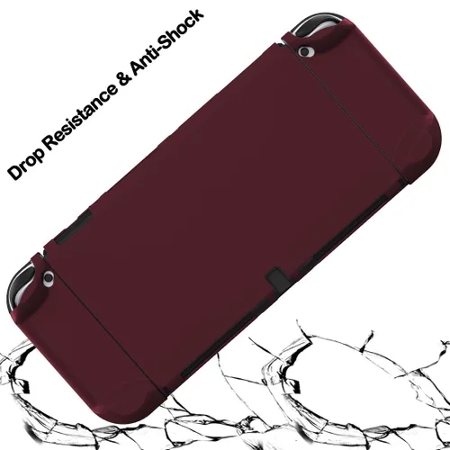 Vista 3 de GUTIAL Dockable Case for Nintendo Switch OLED Model 2021 - Cute Protective Cover Case for Nintendo Switch OLED 7 Inch and Joy-Con Controller with