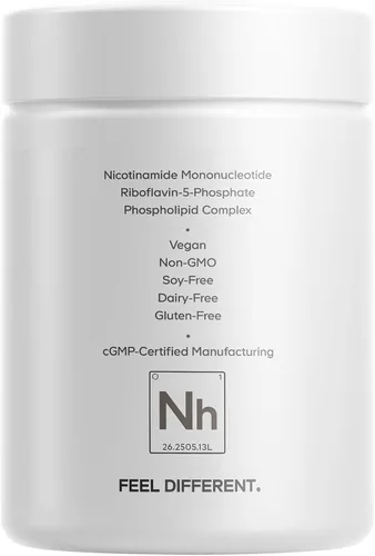Vista 9 de Codeage Platino liposomal NMNH Platino, suplemento de 500 mg de NMNH, precursor de NAD+ con quercetina, pterostilbeno, apigenina, vitaminas B