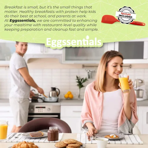 Vista 7 de Escalfador de Huevos - Eggssentials Sartén para Huevos Escalfados, Sartén de Acero Inoxidable para Huevos Escalfados, Cocinador de Huevos Escalfados