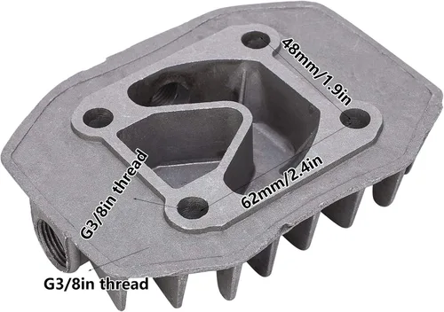 Vista 4 de Cilindro de comprr de aire de 2 piezas, pequeño 2. 3P aire Comprr Coolin piezas, cilindro de aluminio de 1.890 in x 2.441 in para Coolin eficiente