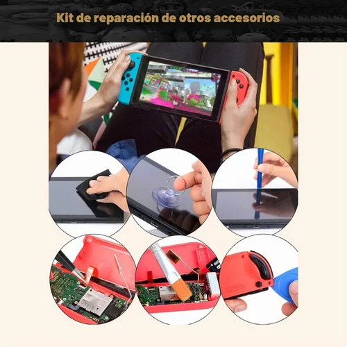 Vista 5 de [Nueva versión] Paquete de 4 piezas de repuesto Joycon Joystick, kit