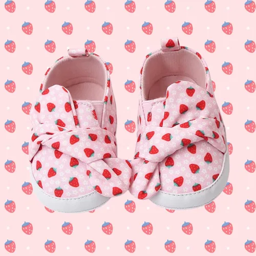 Vista 4 de YTWM Baby Girls Shoes First Birthday Walking Shoe for 0-18 Months, Easy Wear Non Slip Lightweight Baby Indoor Outdoor Sneakers