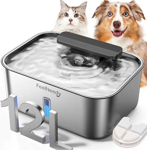 Vista 8 de FEELNEEDY 6 paquetes de filtros para fuente de agua para perros y 6 paquetes de esponjas de filtro de bomba de repuesto, filtro para fuente de agua