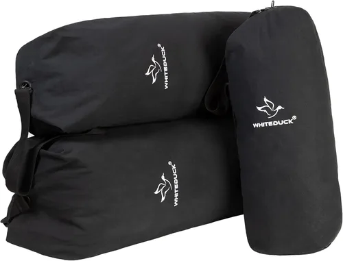 Vista 9 de WHITEDUCK Bolsa de lona plegable de carga superior, resistente al agua, estilo militar, para hombres y mujeres, gimnasio, deportes, viajes