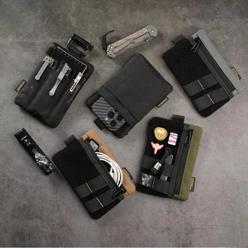 Vista 7 de VIPERADE VE27 EDC Organizador, bolsa multiherramienta de 6 bolsillos con cremallera