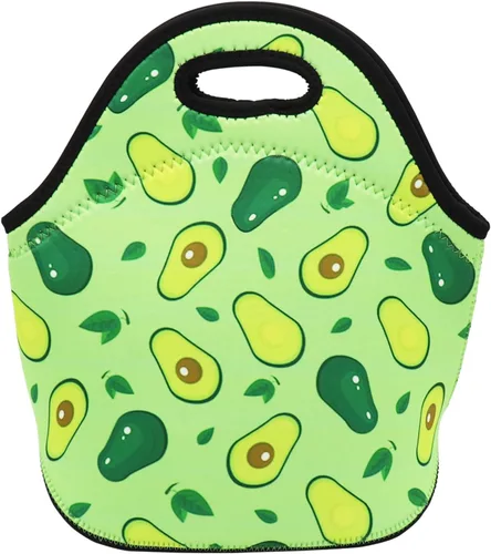 Vista 19 de Bolsa de almuerzo de neopreno aislada para mujeres, hombres, adultos, niños, adolescentes, adolescentes, niñas y niños pequeños