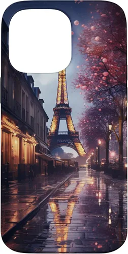 Vista 20 de iPhone 11 Escénica Torre Eiffel París Francia por la noche Bokeh Majestic Case