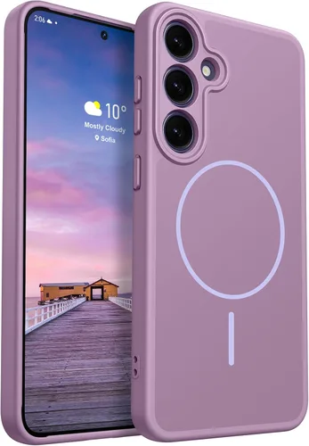 Vista 13 de Rayboen Funda magnética para Galaxy S24+ Plus, color caqui A-caqui