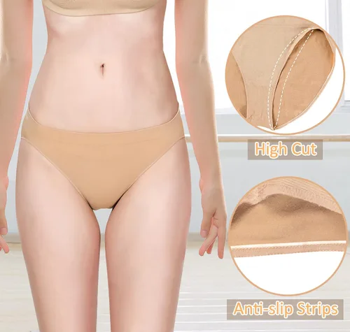 Vista 3 de WYHDY Camisola para mujer y niña, leotardo de ballet, ropa interior sin costuras, ropa interior de baile