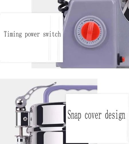 Vista 3 de Grain Grinder Mill 700G Electric Grain Mill Grinder,Stainless Steel Grain Mill Grinder,Grains Spices