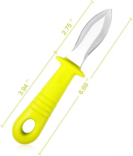 Vista 2 de Abridor de ostras Cuchillo para Shucking de ostras Herramienta de abridor de mariscos