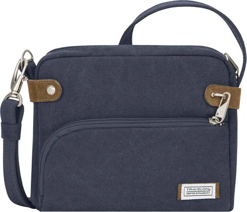 Vista 19 de Travelon - Bolso bandolera Heritage antirrobo, pequeño Negro