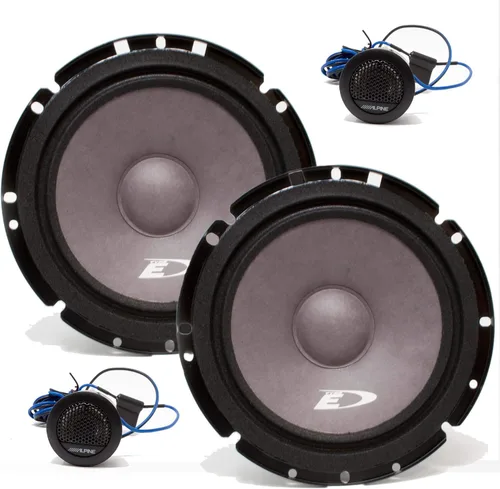 Vista 6 de Alpine SXE-1751S Altavoces de componentes de 6.5 pulgadas con altavoces coaxiales Alpine SXE-1726S de 6.5