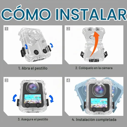Vista 5 de Funda impermeable para DJI Osmo 360 (funda de buceo Osmo 360 - Base magnética)