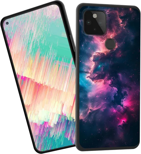 Vista 40 de Funda delgada para Google Pixel 4 XL, funda delgada de silicona de TPU suave a prueba de golpes para Google Pixel 4 XL, gato negro luna estrellada