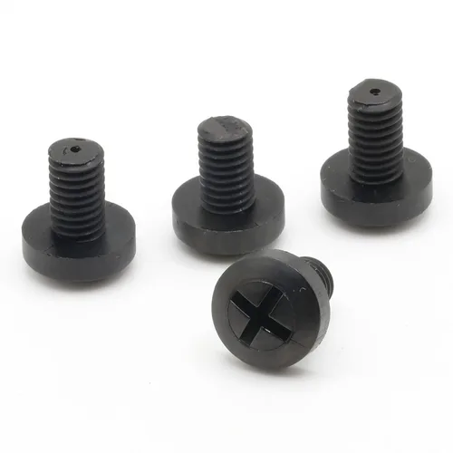 Vista 4 de ReplacementScrews M6 Tornillos de nylon para matrícula - Compatibles con muchas importaciones (Mercedes, Audi, VW, etc.) - Pernos negros de plástico