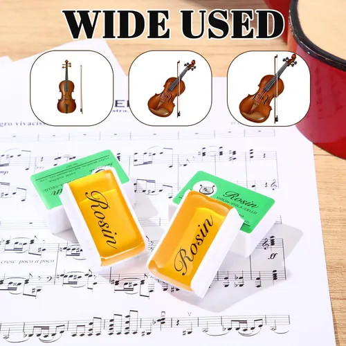 Vista 5 de Boao 4 piezas de colofonia natural para violín violonchelo violonchelo viola colofonia