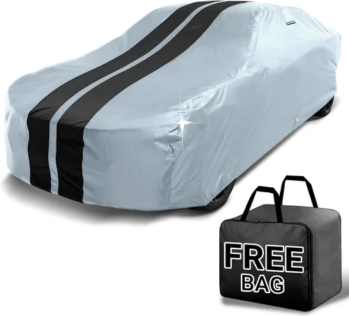 Vista 17 de iCarCover Funda de automóvil personalizada para Mazda 1200 (1970), impermeable, para todo tipo de clima, lluvia, nieve, UV, protector solar