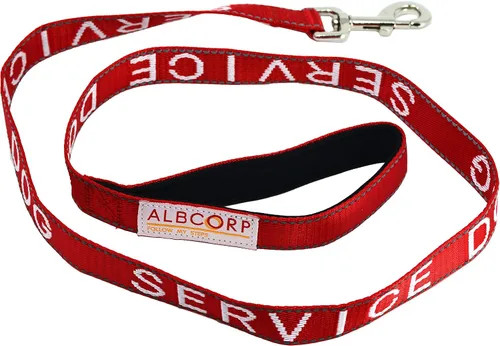 Vista 10 de Correa para perro de apoyo emocional ALBCORP 4 pies x 1 pulgada – Correa reflectante ESA con letras bordadas de apoyo emocional, nylon resistente