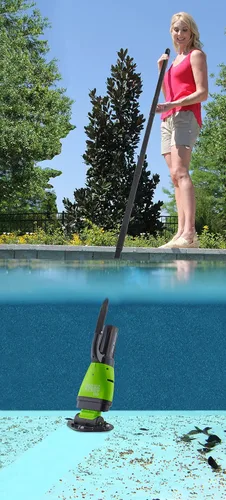 Vista 2 de POOL BLASTER Hydro 100 - Aspiradora recargable inalámbrica para piscina y spa, limpiador portátil de bañera de hidromasaje para uso manual