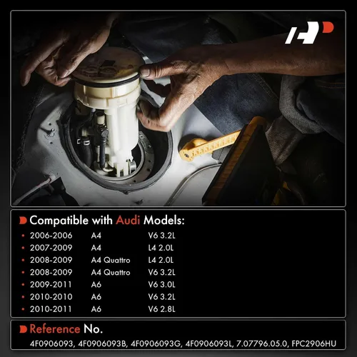 Vista 2 de A-Premium Módulo de control de inyección de combustible compatible con Audi Para A4 Quattro 2007-2009, A6 2009-2011, 2.0L 3.2L, Reemplazar #