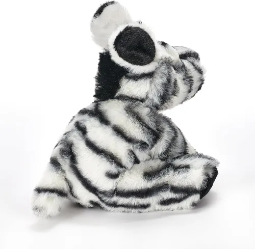 Vista 8 de The Petting Zoo Peluche de cebra, regalos para niños, animales salvajes del zoológico Onez, juguete de peluche de cebra de 9 pulgadas