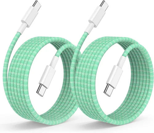 Vista 10 de Cable de carga rápida USB C a C de 10 pies, cable de carga largo tipo C a USB C para Apple iPhone 17 Pro Max/17 Air/16 Pro/15 Plus, MacBook Pro