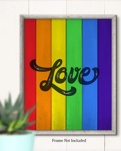Vista 2 de LGBTQ Accessories - Arte de pared - Derechos LGBTQ - Póster de orgullo gay, impresión o lienzo - Regalos de orgullo LGBTQ - Regalos de lesbianas