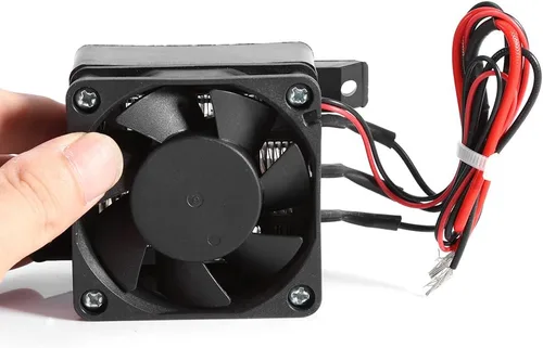 Vista 6 de Calentador de aire PTC, calentador de ventilador de automóvil de 100 W, 12 V, temperatura constante, calentador de ventilador eléctrico