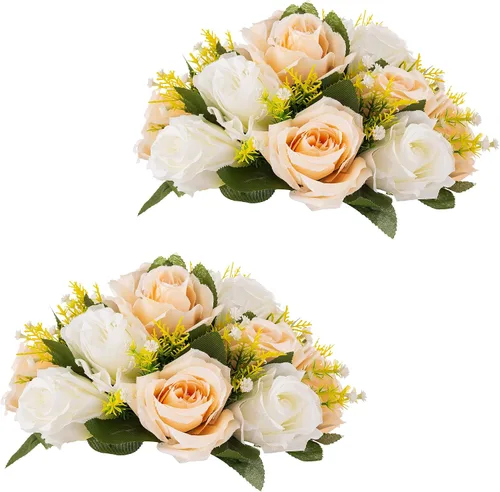 Vista 51 de Centros de mesa de flores para mesas de boda: decoraciones de mesa de Halloween, bolas de flores negras, centros de mesa para compromiso, ceremonia