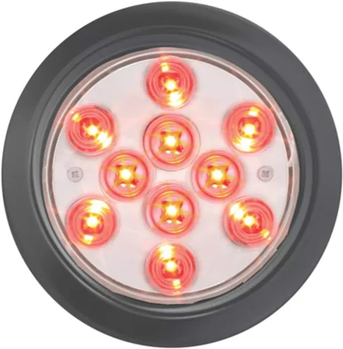 Vista 11 de Grand General 76850 - Luz LED (4 pulgadas Mega 10 Plus Am/Am con montaje en brida SS y coleta), 1 paquete