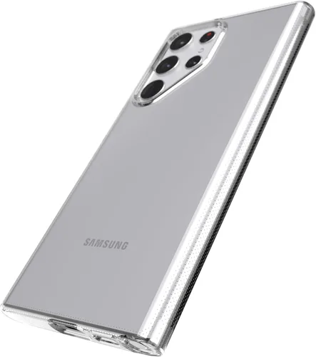 Vista 4 de Tech21 Evo Lite - Funda transparente para Samsung Galaxy S22 Ultra - Funda transparente y protectora con protección contra caídas de 8 pies Claro