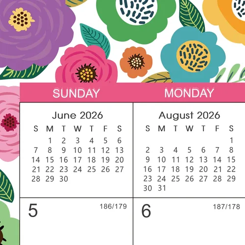 Vista 8 de Calendario de escritorio 2026-2027, calendario de escritorio 2026-2027, julio de 2026 a diciembre de 2027, 9.8 x 8.3 pulgadas, calendario superior