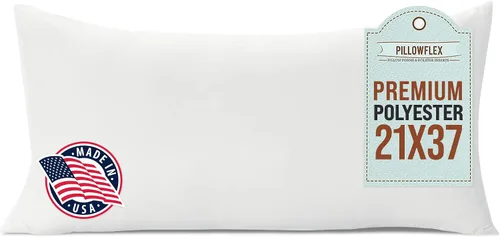 Vista 22 de Pillowflex almohada con inserto de goma espuma, relleno de poliéster, lavable a máquina