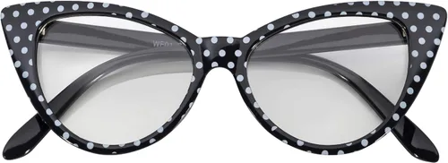 Vista 24 de OWL Gafas de sol Cateye para mujer, diseño retro clásico vintage con alas altas