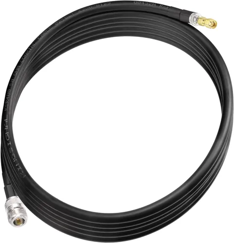 Vista 8 de Bingfu Lora Antenna ALSR400 - Cable de extensión RF de pérdida ultra baja de 10 pies - N hembra a RP-SMA macho - con adaptador SMA macho compatible
