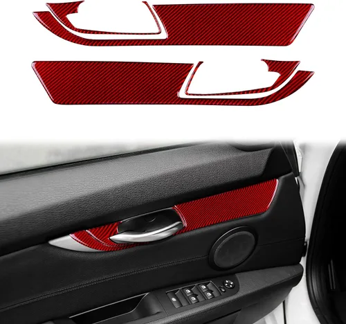 Vista 8 de Fibra de carbono, para BMW, marco de puerta interior de automóvil, calcomanía para BMW Z4 Roadster E89 2009 2010 2011 2012 2013 2014 2015 2016 2017