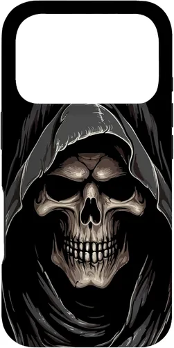 Vista 30 de Carcasa con capucha de fantasma de calavera para iPhone 17