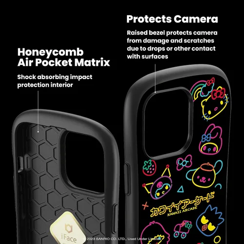 Vista 8 de iFace Correa de cuentas Kuromi & Baku + funda de primera clase para iPhone 14 Pro, Plástico