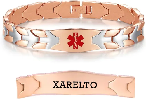 Vista 76 de LinnaLove Pulseras de alerta médica de pez volador para hombres y mujeres, pulseras médicas de acero inoxidable con grabado gratis, 8.5 pulgadas