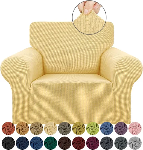 Vista 38 de KEKUOU Funda elástica para sofá biplaza, funda de sofá para sofá de 2 cojines (55-78 pulgadas), protector de muebles con parte inferior elástica