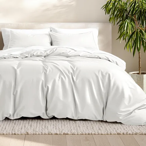 Vista 21 de Bare Home - Funda de edredón de ropa de cama extra larga - Colección premium de 1800 hilos súper suave - Funda de edredón ligera y fresca - Ropa