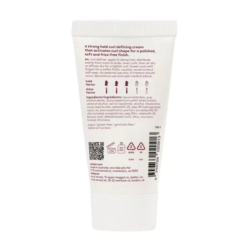 Vista 2 de EVO Total Recoil Curl Definer - Crema hidratante definidora de fuerte sujeción - Mejora el patrón natural de rizos y reduce el encrespamiento