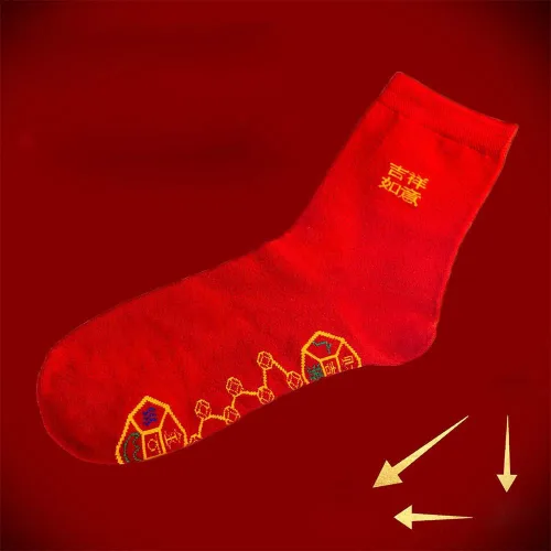 Vista 5 de oliwex Feng Shui - Calcetines de siete monedas para hombre y mujer