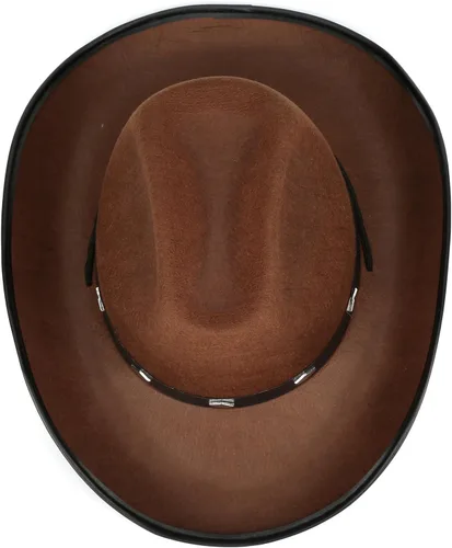 Vista 3 de Sombrero de vaquero con tachuelas de fieltro - Unisex