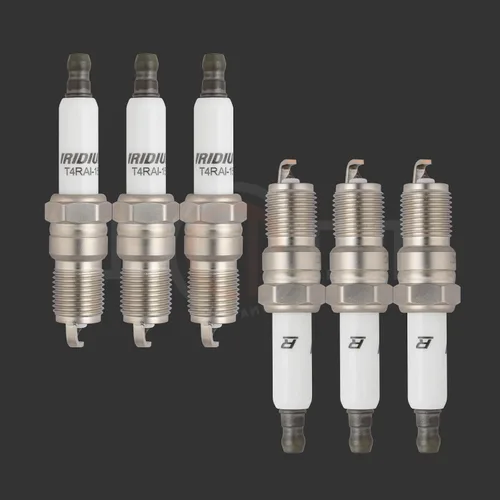 Vista 2 de Bujías de repuesto automotrices 41-101, 6 bujías de iridio ITR4A15 compatibles con Aztek 2002-2005, Bonneville 1996-2003, Grand Am 2002-2005, Grand
