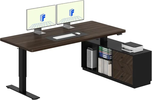Vista 9 de FLEXISPOT Escritorio eléctrico de pie, escritorio de una pieza de 40 x 24