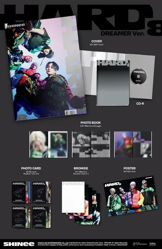 Vista 4 de SHINee - HARD [Photo Book Ver.] Álbum+Póster plegado (RUNNER ver, 1 póster plegado)