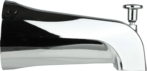 Vista 2 de Danco Caño de bañera con desviador, para casas móviles y vehículos recreativos, se adapta a tubos IPS de 1/2 pulgada, metal con acabado cromado